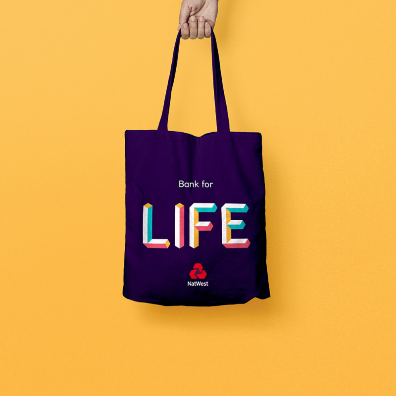 NatWest new brand collateral - tote bag